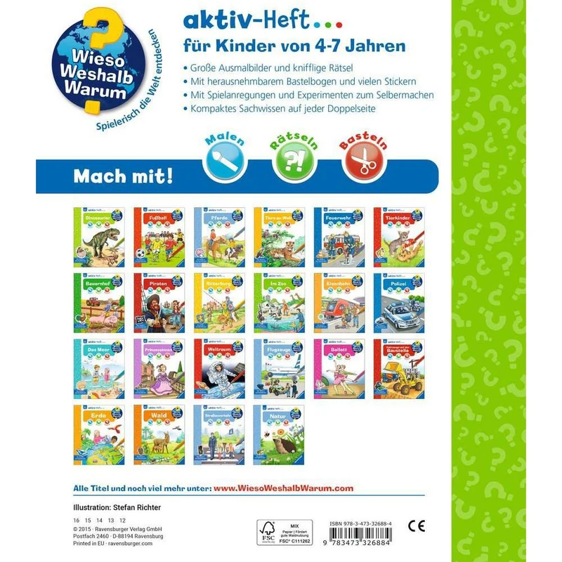 Ravensburger Wieso? Weshalb? Warum? aktiv-Heft: Im Zoo