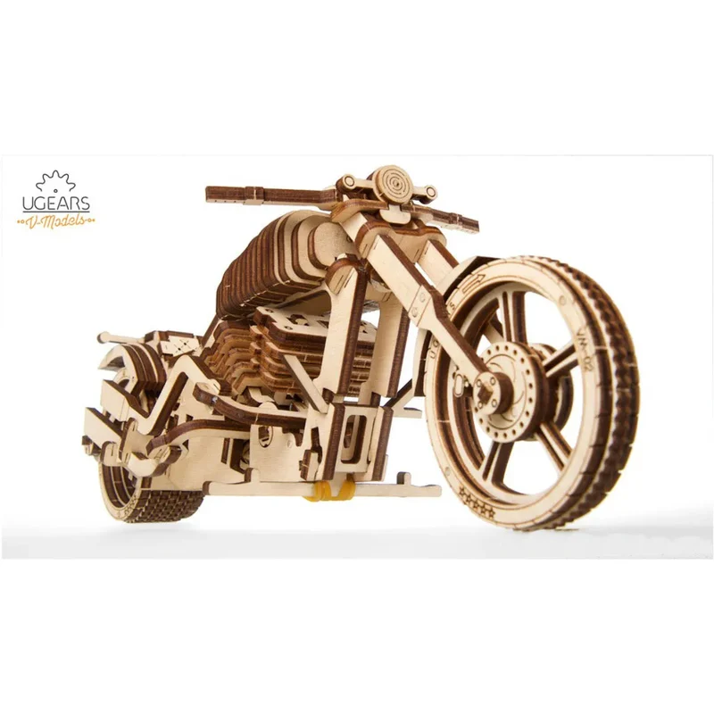 UGEARS 70051 - Motorrad VM - 02 - 3 D Holzspielzeug