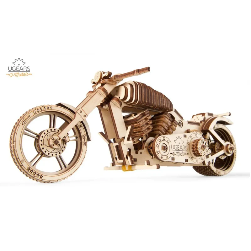 UGEARS 70051 - Motorrad VM - 02 - 3 D Holzspielzeug