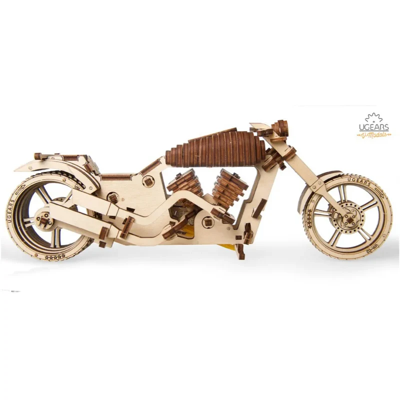 UGEARS 70051 - Motorrad VM - 02 - 3 D Holzspielzeug