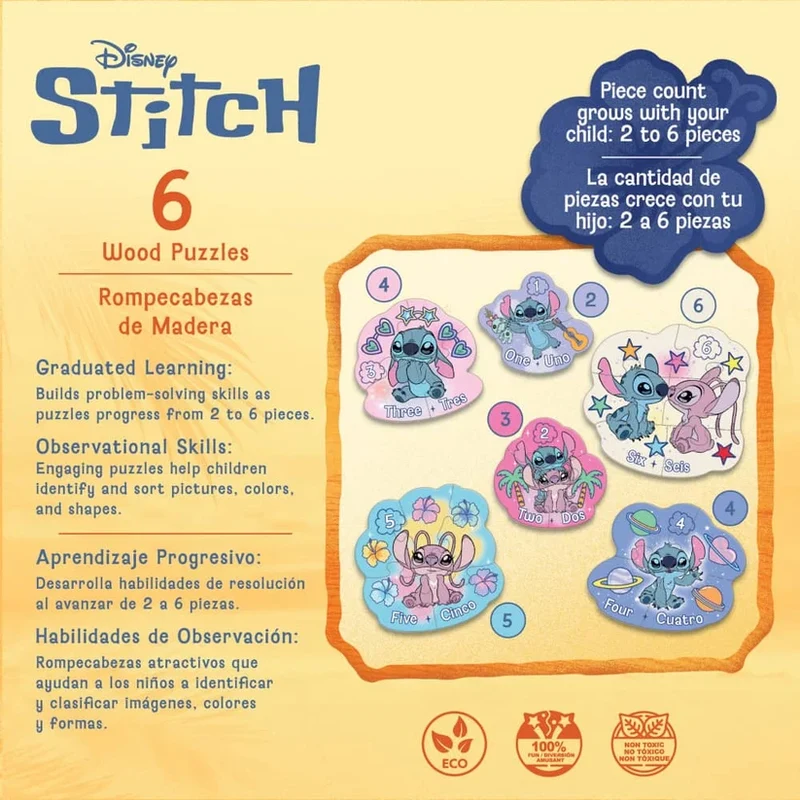 Disney Stitch Multipack (WOOD - Shaped)