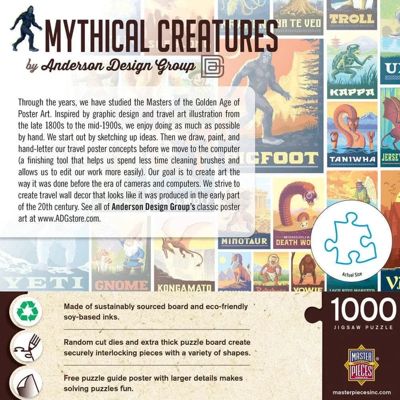Vintage Posters - Mythical Creatures (1000pcs)