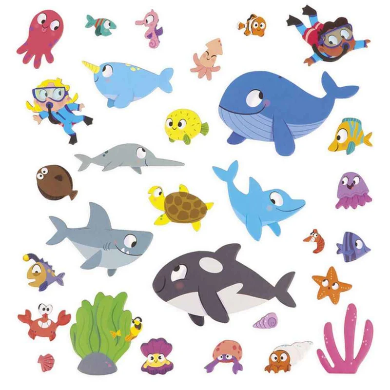 Magnetische Magneti'stories Puzzle – Unterwasserwelt