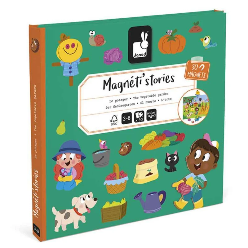 Magnetische Magneti'stories Puzzle – Im Garten