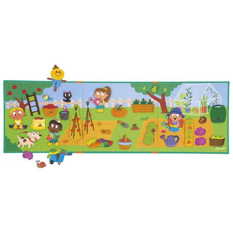 Magnetische Magneti'stories Puzzle – Im Garten