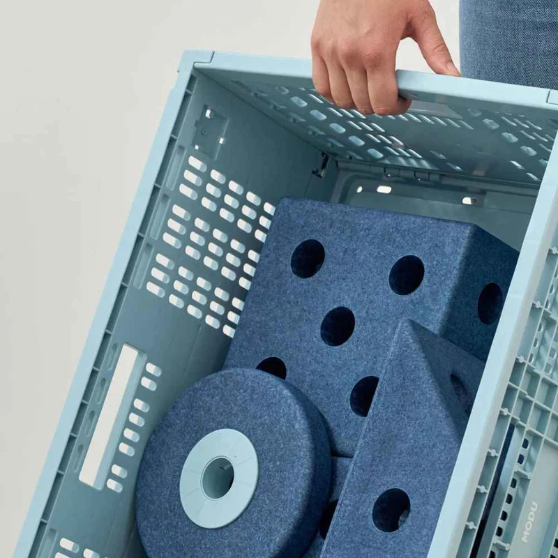Faltbare Aufbewahrungsbox für Spielzeug – Himmelblau