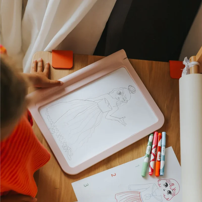 KidyDraw Pro – LED Schreib & Zeichentafel für Kinder - Fashion Edition
