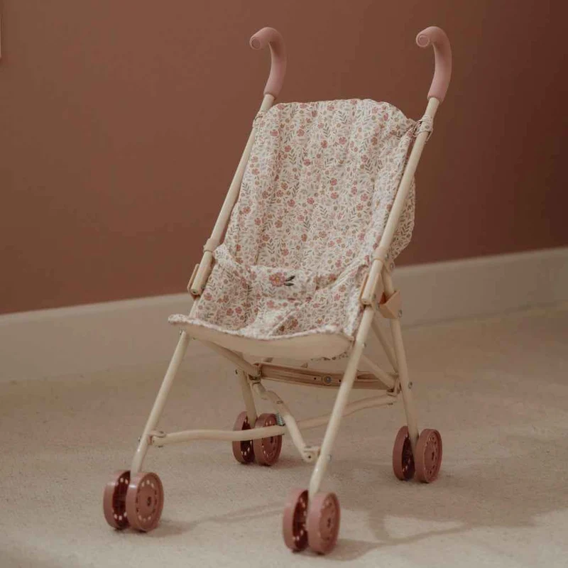Faltbarer Kinderwagen für Puppen – Beige