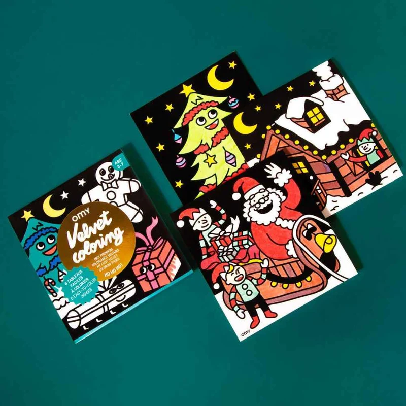 Set mit 6 Samt-Malbüchern – HOHOHO