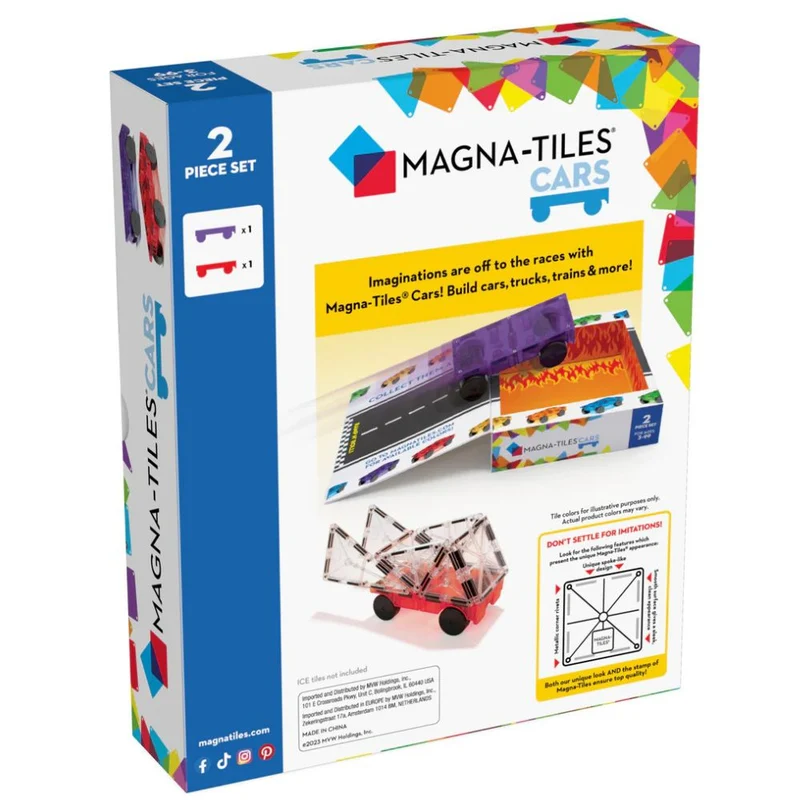 Magnetklötze – Cars 2, rot und violett
