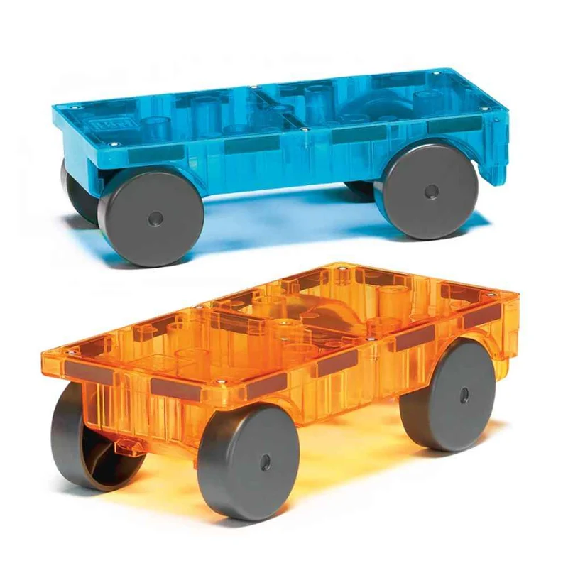 Magnetklötze – Cars 2, orange und blau