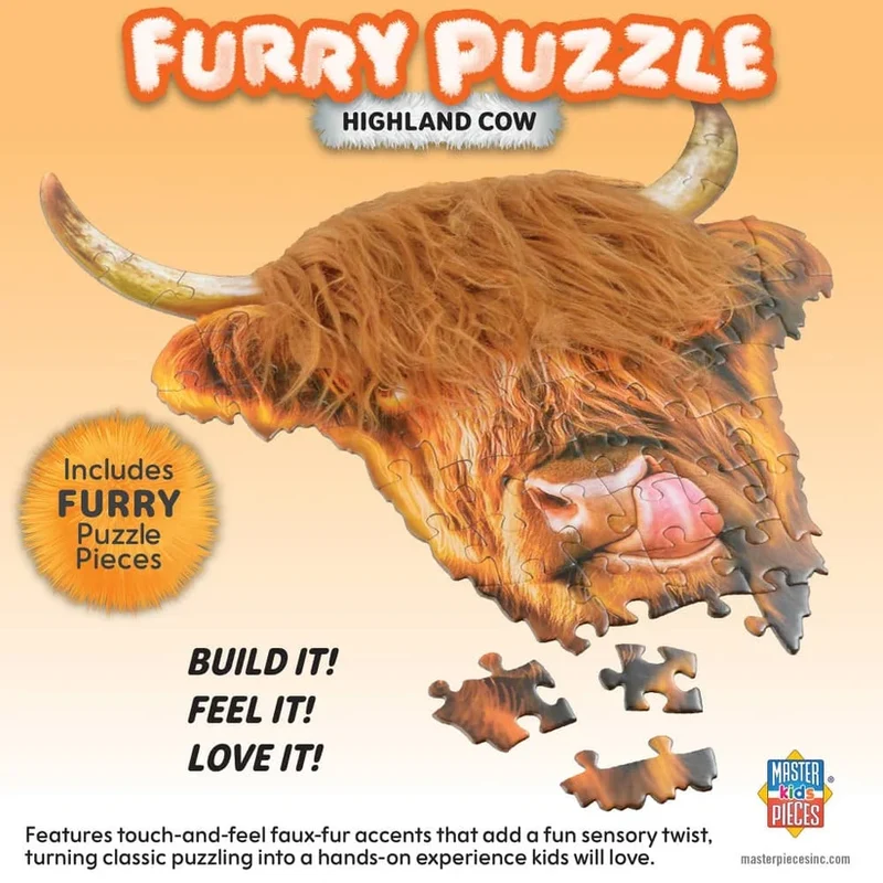 Furry - Highland Cow - Shaped (48pcs)