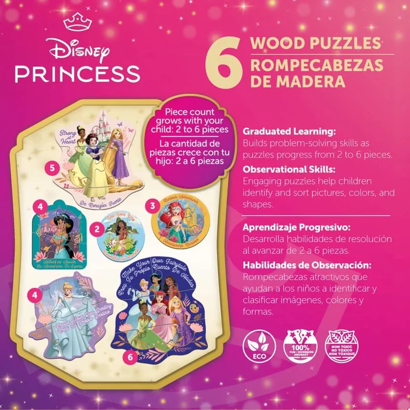 Disney Princesses Multipack (WOOD - Shaped)