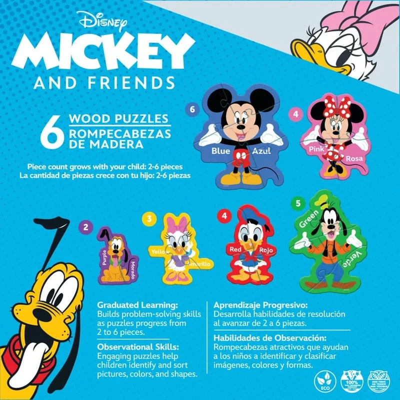 Disney Mickey & Friends Multipack (WOOD - Shaped)