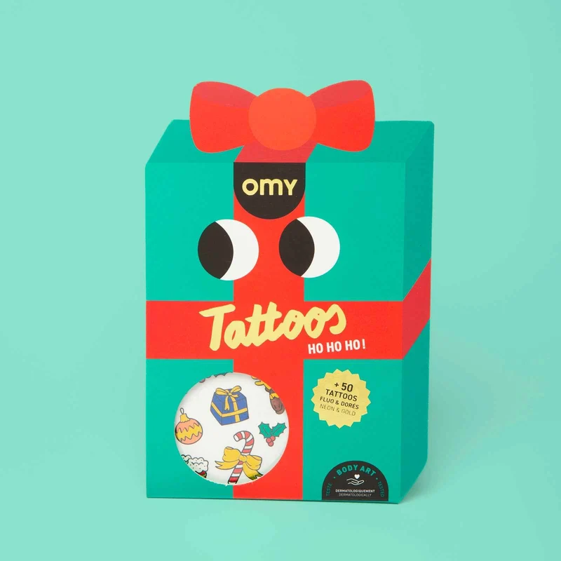 Tattoos für Kinder – Weihnachtsausgabe, 50 Stück