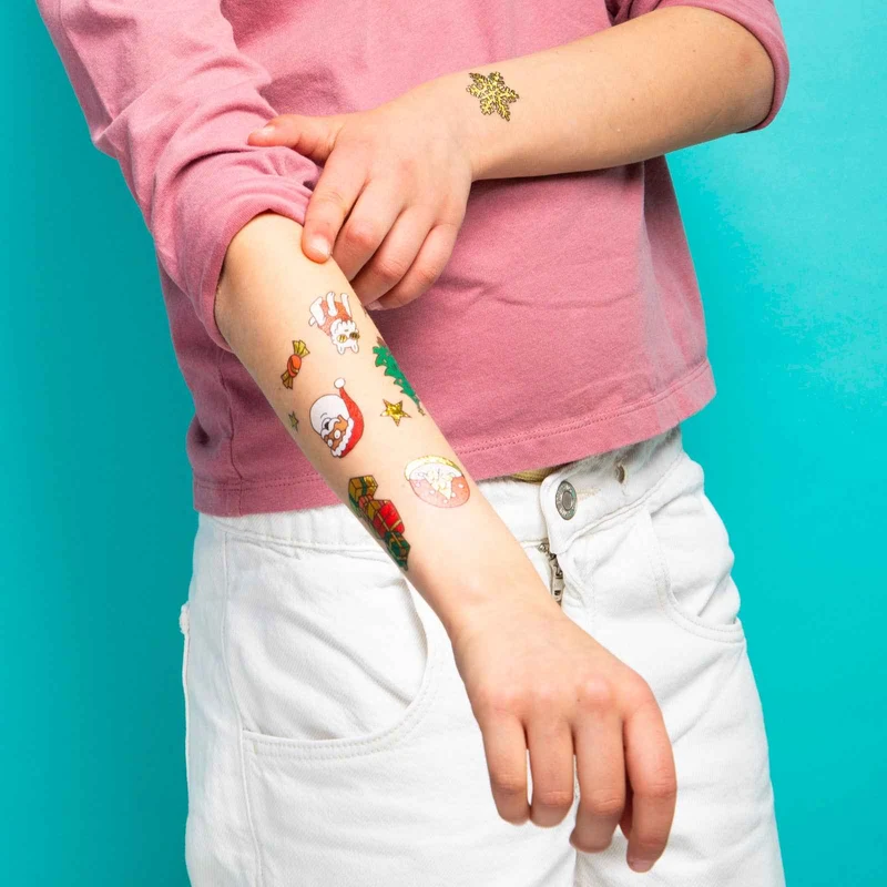 Tattoos für Kinder – Weihnachtsausgabe, 50 Stück