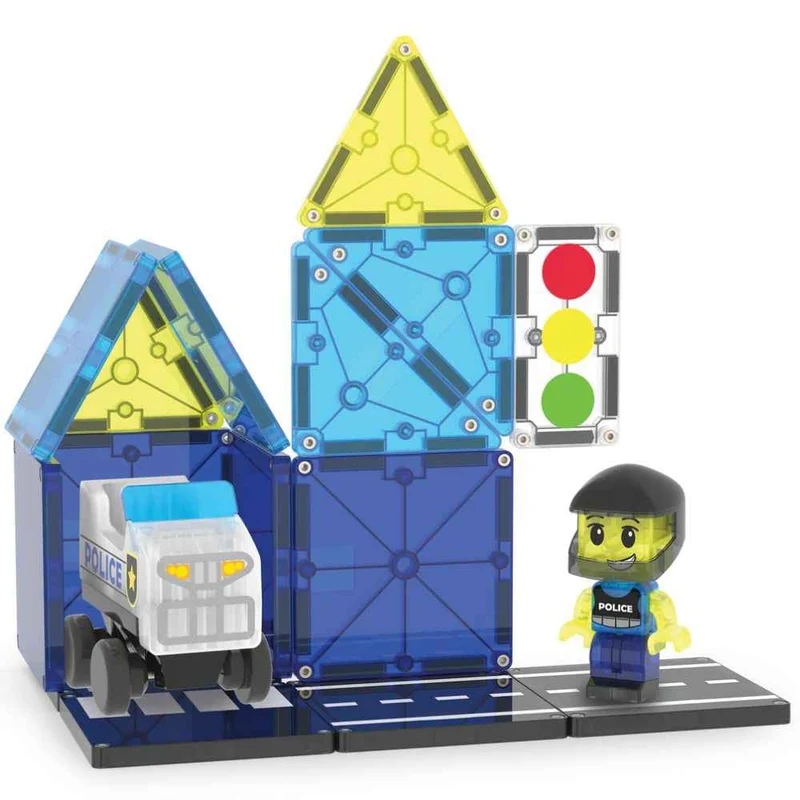 Magnetklötze – Police Patrol 20 Teile