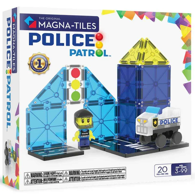 Magnetklötze – Police Patrol 20 Teile