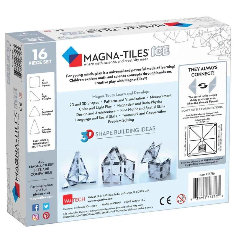 Magnetklötze – Ice 16 Teile