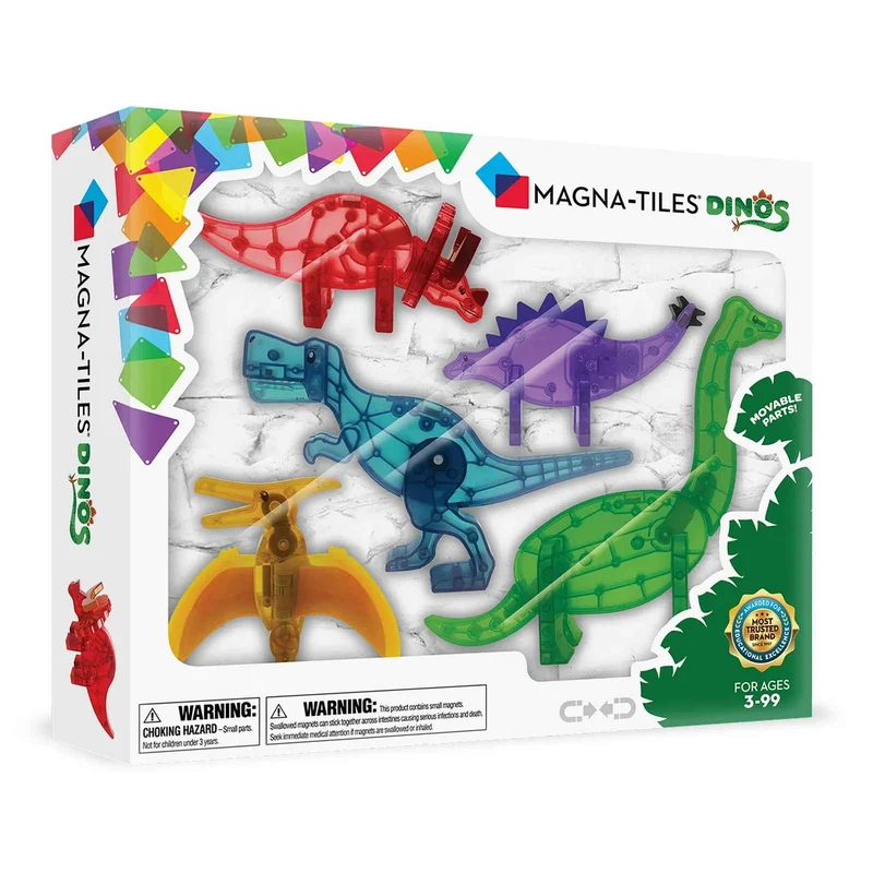 Magnetklötze – Dino-Set, 5 Teile