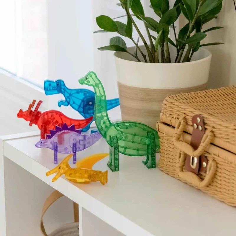Magnetklötze – Dino-Set, 5 Teile