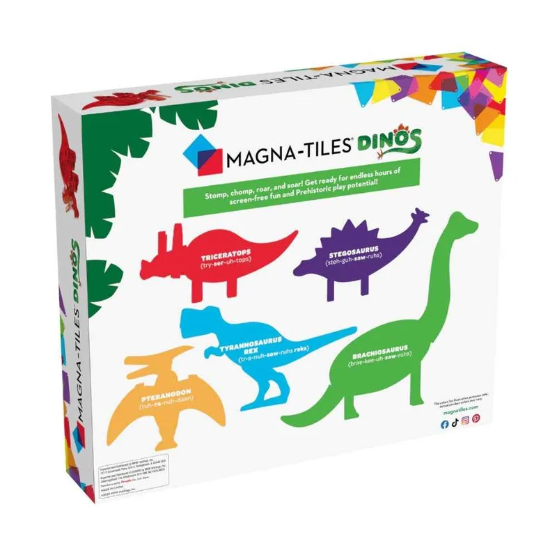 Magnetklötze – Dino-Set, 5 Teile