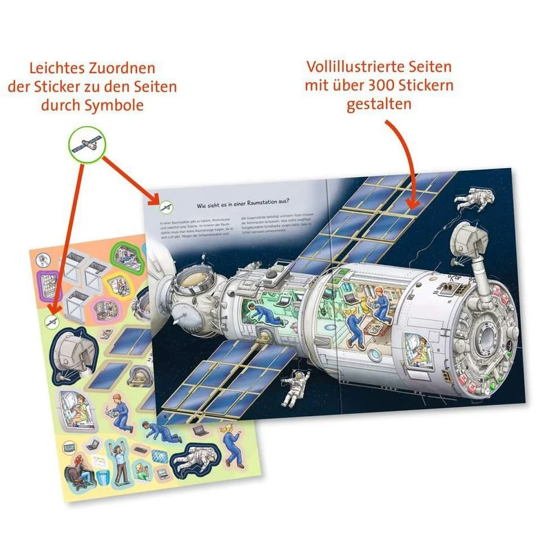 Ravensburger Wieso? Weshalb? Warum? Stickerheft: Weltraum