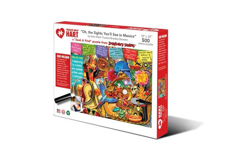 PFG- Hart Seek & Find: Oh, the Sights You'll See in Mexico, Kate Ward Thacker & Bradley Bowden (PUZZLES FOR GOOD)