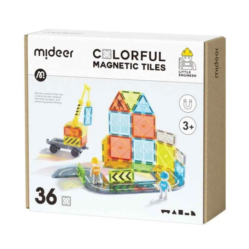 Magnetische Konstruktionsspielzeug Kleiner Architekt – 36 Teile