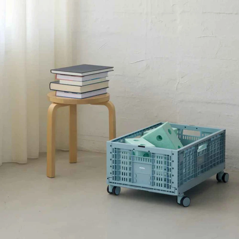 Rollen-Set für MODU Aufbewahrungsbox – 4 drehbare Räder in Sky Blue