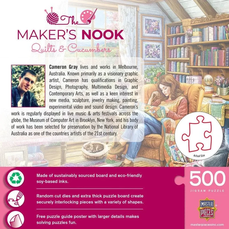The Maker's Nook - Quilts & Cucumbers (500pcs)