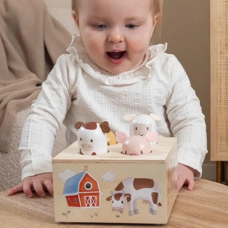 Holzspielzeug zum Aufklappen – Little Farm