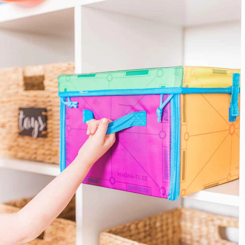 Kiste für Bausteine und interaktive Matte 2 in 1