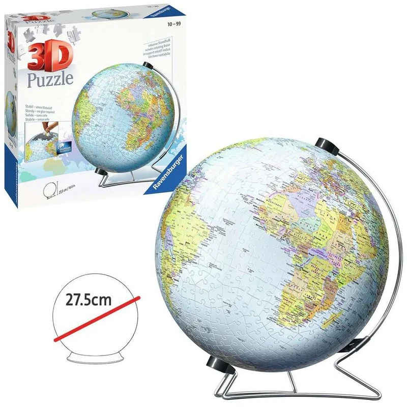 3D Puzzle Globus, englisch
