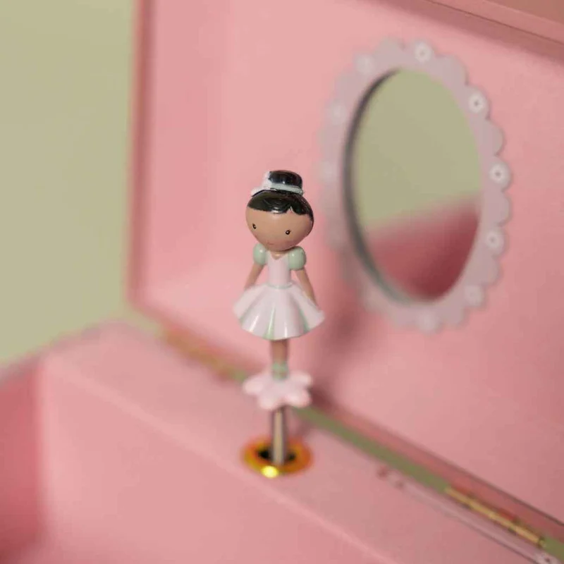 Spieluhr-Schmuckkästchen Evi mit tanzender Ballerina – Musikdose für Kinder