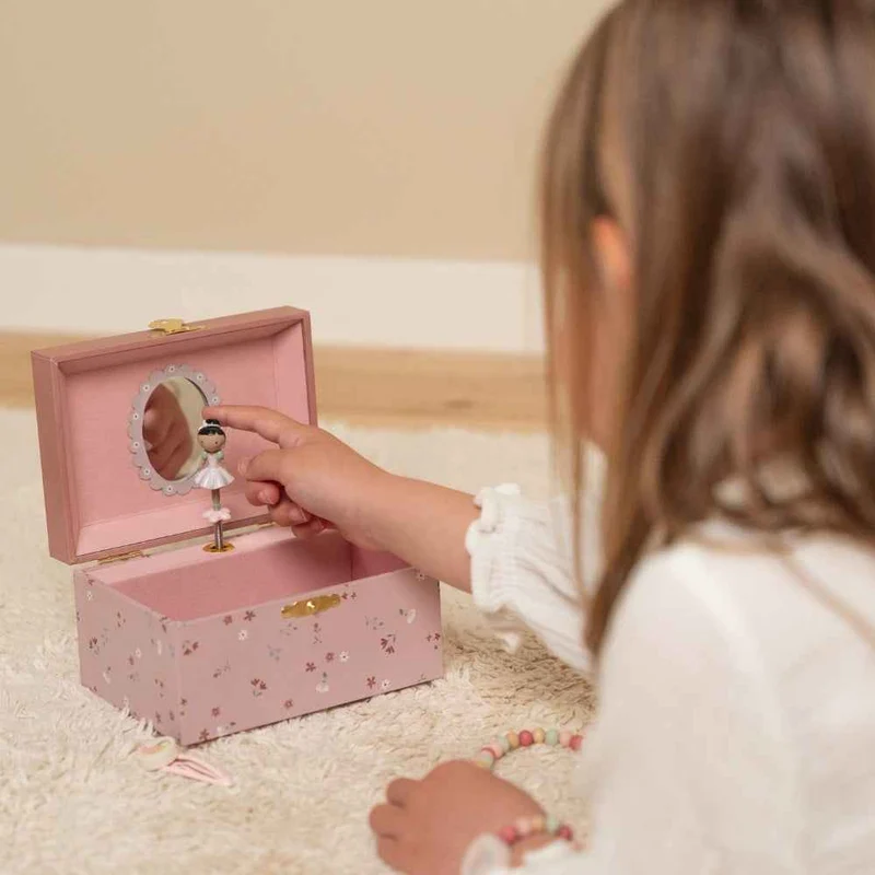 Spieluhr-Schmuckkästchen Evi mit tanzender Ballerina – Musikdose für Kinder