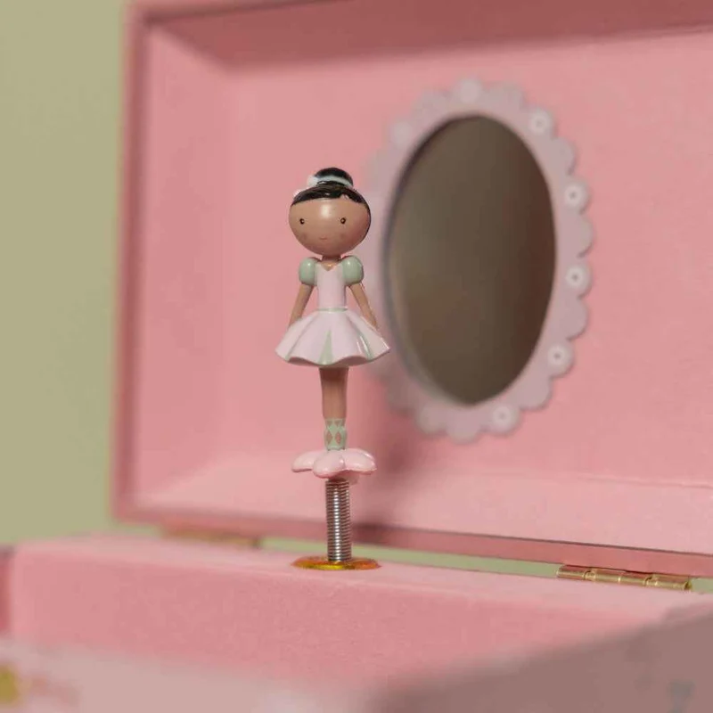 Spieluhr-Schmuckkästchen Evi mit tanzender Ballerina – Musikdose für Kinder