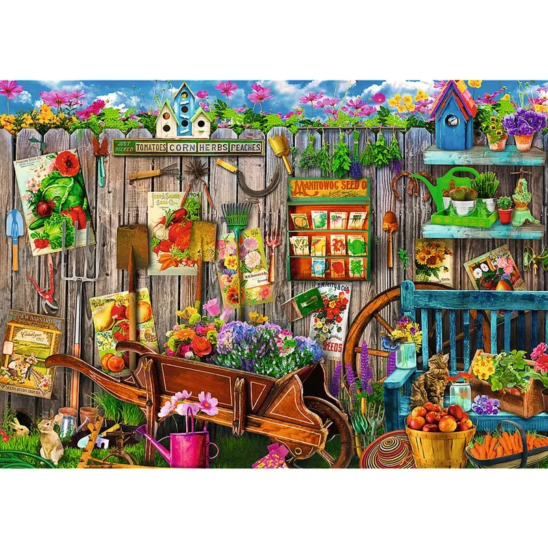 Trefl Premium Plus - Working in the Garden (2x500pcs)