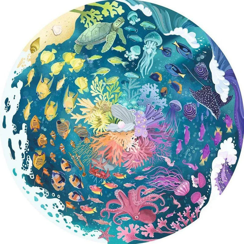 Puzzle Circle of Colors - Ocean & Submarine, 500 Teile