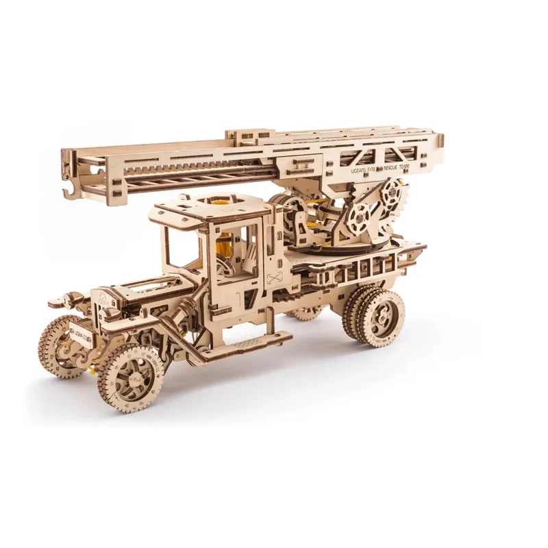 UGEARS 70022 - Feuerwehrtruck mit Drehleiter - LKW - Kollektion