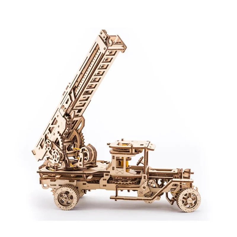 UGEARS 70022 - Feuerwehrtruck mit Drehleiter - LKW - Kollektion