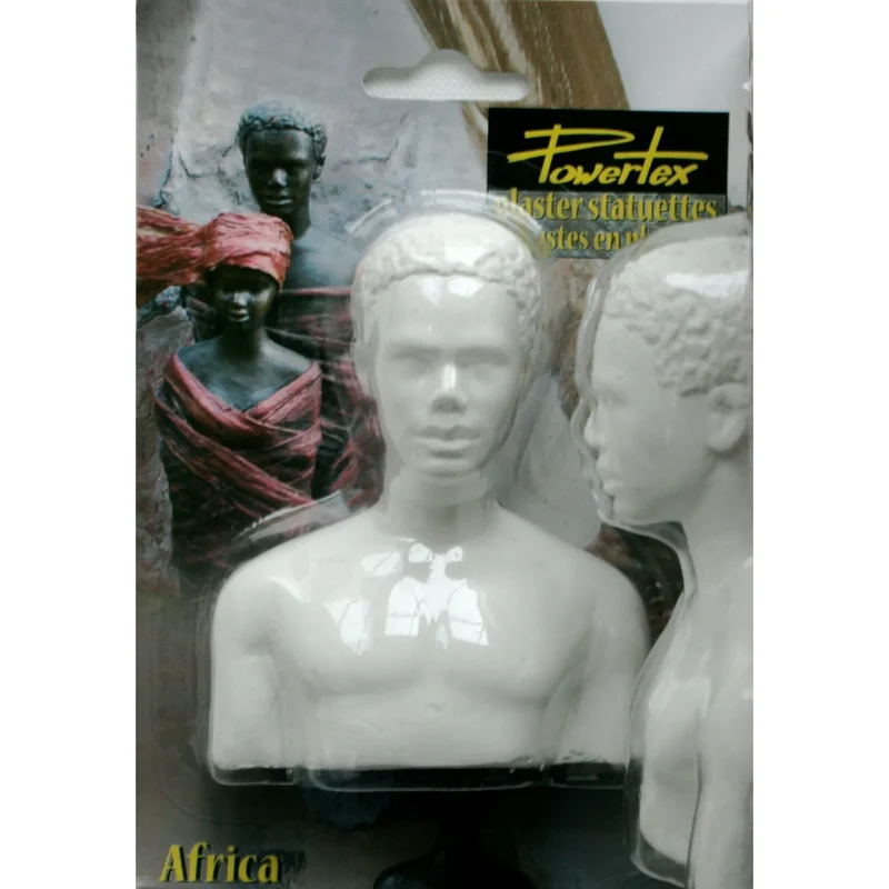 Powertex - African Prinz halbe Gipsbüste