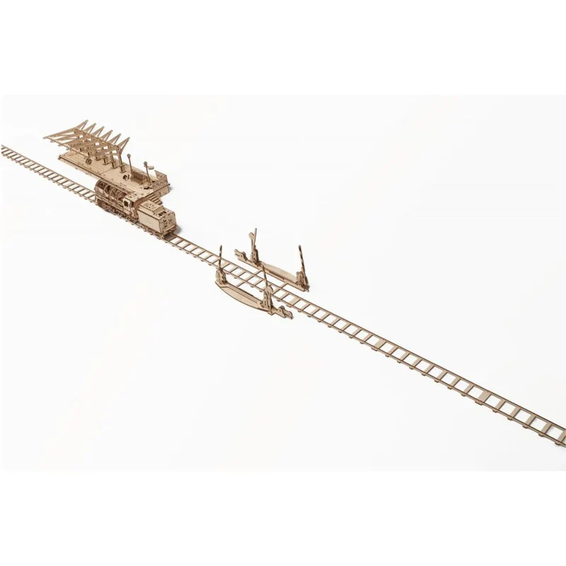 UGEARS 70014 - Bahnübergang mit Schienen