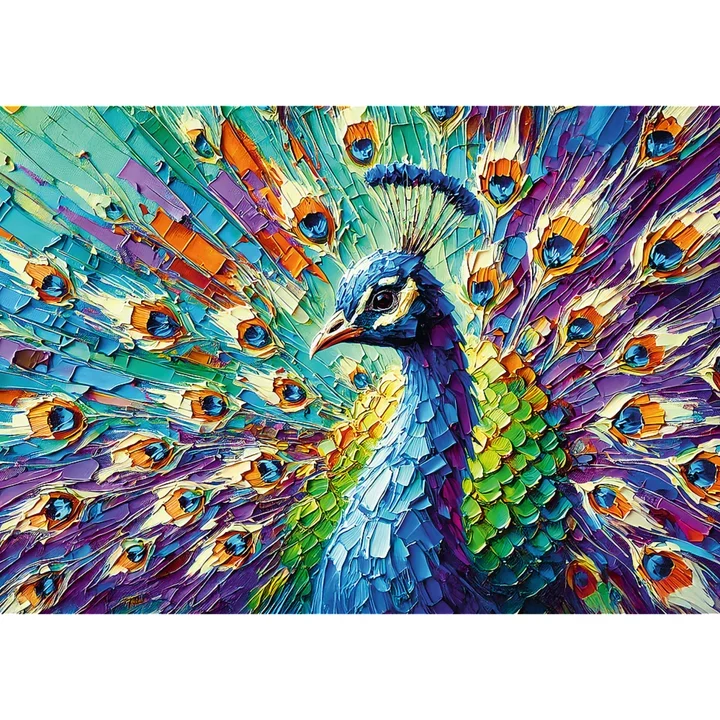 Colourful Peacock (1000pcs)