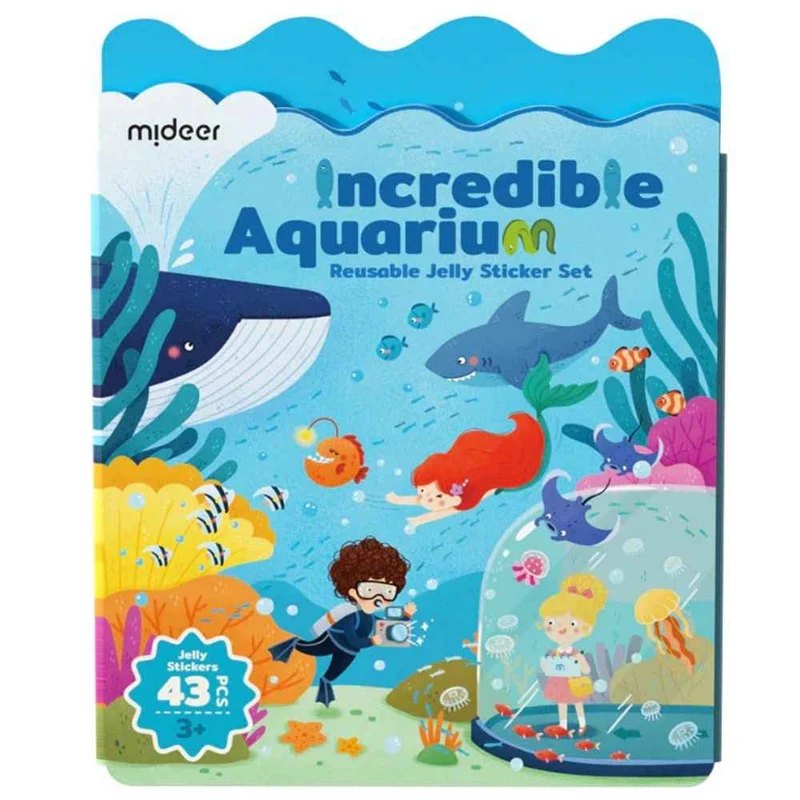 Set mit wiederverwendbaren Gel-Aufklebern – Incredible Aquarium