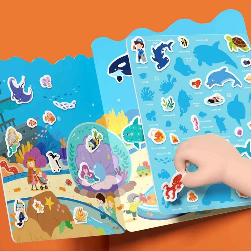 Set mit wiederverwendbaren Gel-Aufklebern – Incredible Aquarium