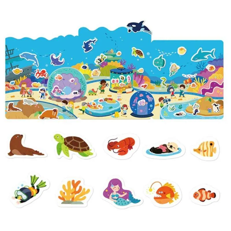 Set mit wiederverwendbaren Gel-Aufklebern – Incredible Aquarium