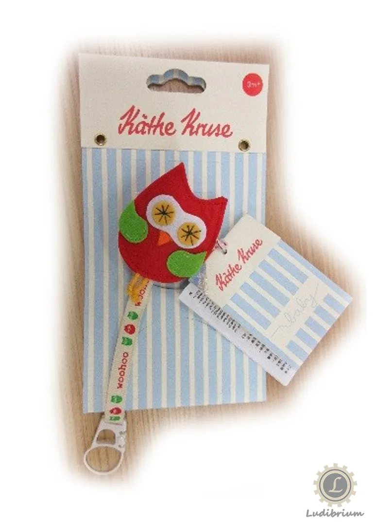 Käthe Kruse - Schnullerkette ALBA in rot