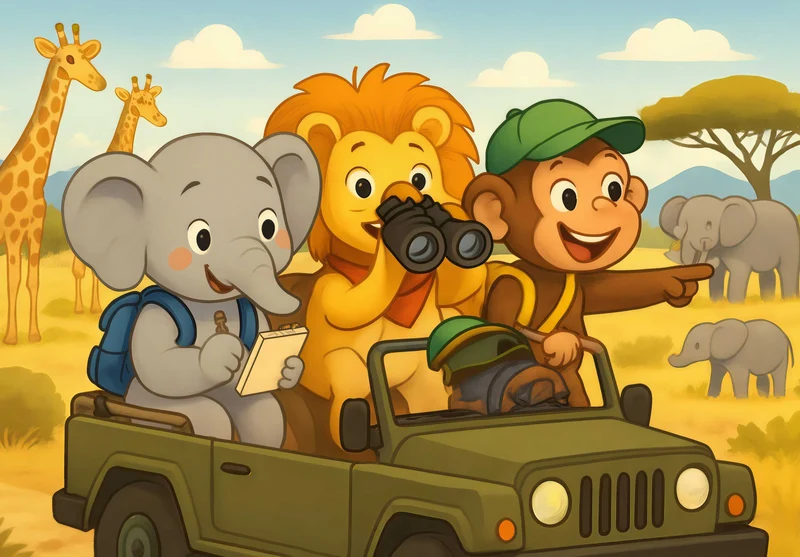 110993 Kinder - Raffi, Buschi und Milo Puzzle