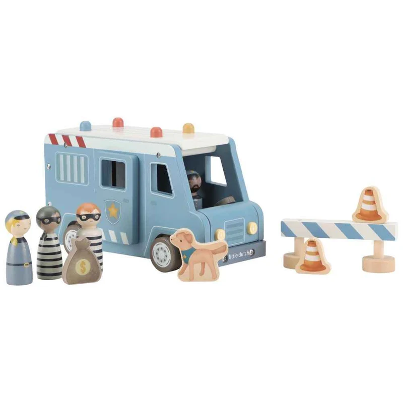 Polizeiauto mit Figuren